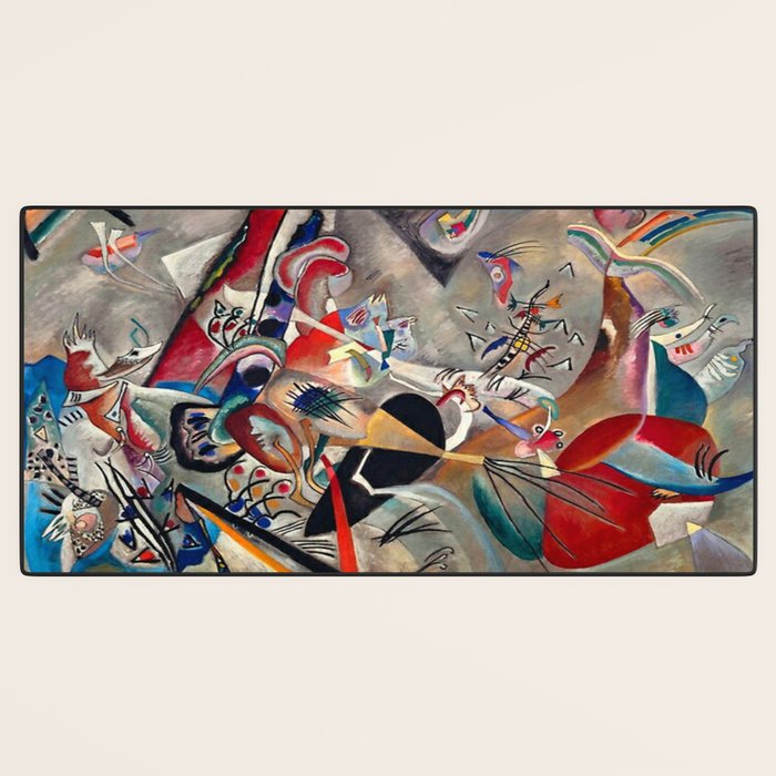 Wassily Kandinsky In the Grey, 1919  Desk Mat Gallery Image 3