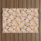 Floral Collage  Outdoor Rug Gallery Image 1