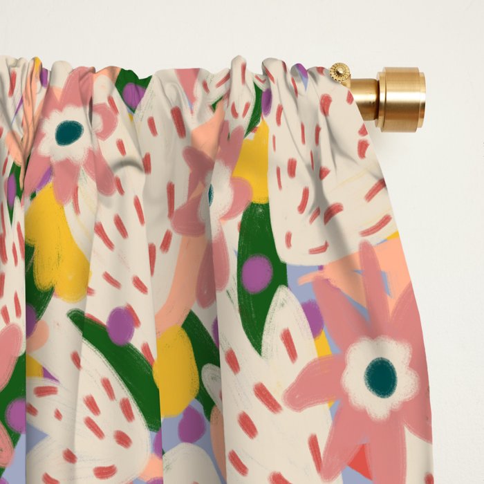 Floral Collage  Window Curtain Gallery Image 2