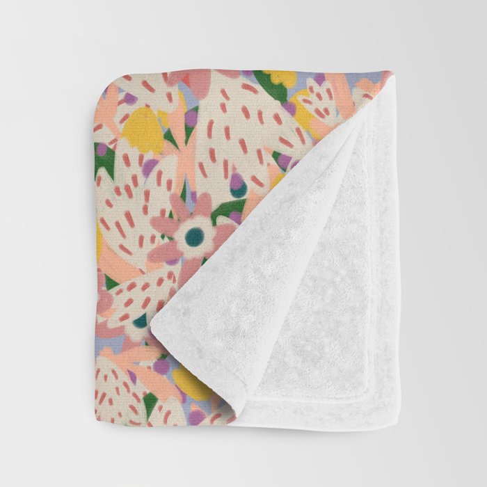 Floral Collage  Throw Blanket Gallery Image 3