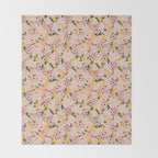 Floral Collage  Throw Blanket Gallery Image 2
