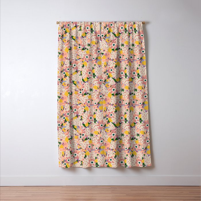 Floral Collage  Window Curtain Gallery Image 3