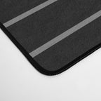 Minimal Line Curvature XXVI Black and Grey Mid Century Modern Arch Abstract Desk Mat Gallery Image 4