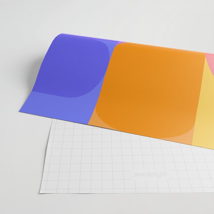 Geometric Rainbow Shapes 3 Wrapping Paper Gallery Image 2