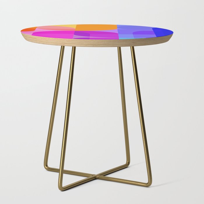 Geometric Rainbow Shapes 3 Side Table Gallery Image 1