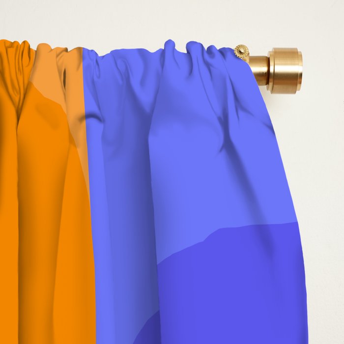 Geometric Rainbow Shapes 3 Window Curtain Gallery Image 2