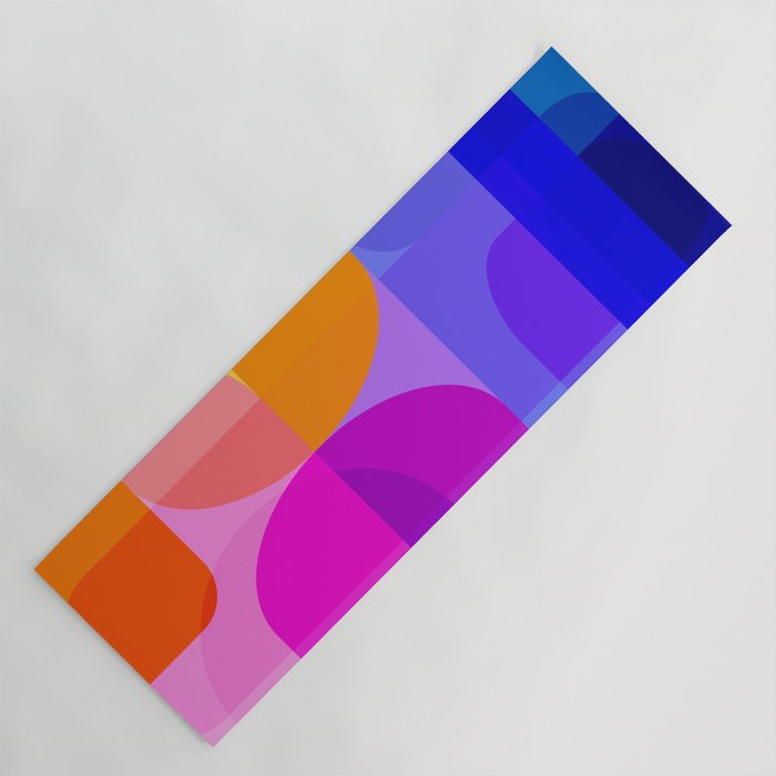 Geometric Rainbow Shapes 3 Yoga Mat Gallery Image 1
