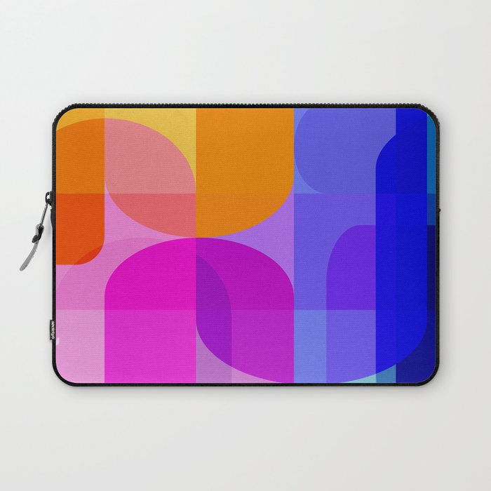 Geometric Rainbow Shapes 3 Laptop Sleeve Gallery Image 1