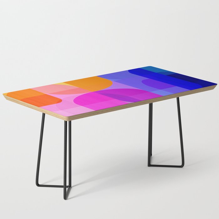 Geometric Rainbow Shapes 3 Coffee Table Gallery Image 1