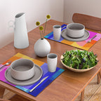 Geometric Rainbow Shapes 3 Placemat Gallery Image 2