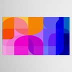 Geometric Rainbow Shapes 3 Tablecloth Gallery Image 2