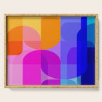 Geometric Rainbow Shapes 3 Serving Tray Gallery Image 1