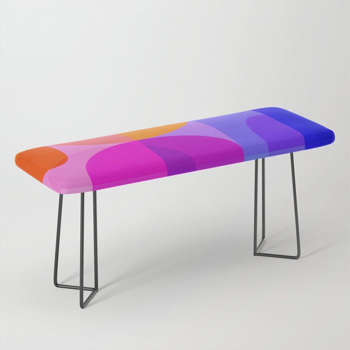 Geometric Rainbow Shapes 3 Bench Gallery Image 1