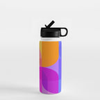 Geometric Rainbow Shapes 3 Water Bottle Gallery Image 1