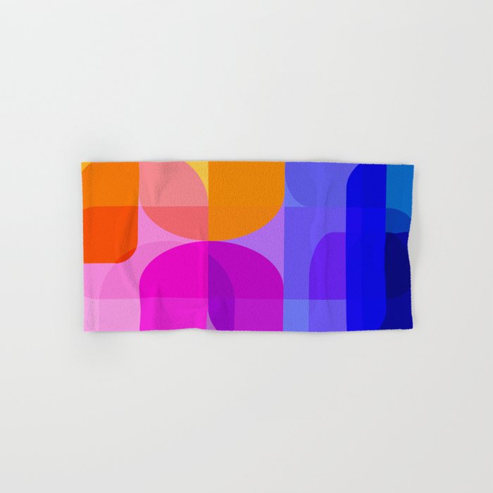Geometric Rainbow Shapes 3 Bath Towel Gallery Image 1