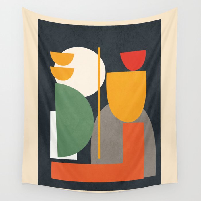 Abstract Shape Setting 02 Wall Tapestry Gallery Image 4