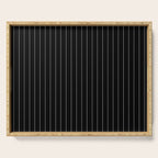 Black And White Pinstripes Lines Stripes Minimalist Stripe Line Drawing Serving Tray Gallery Image 1