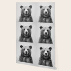 Grizzly Bear - Black & White Wallpaper Gallery Image 2