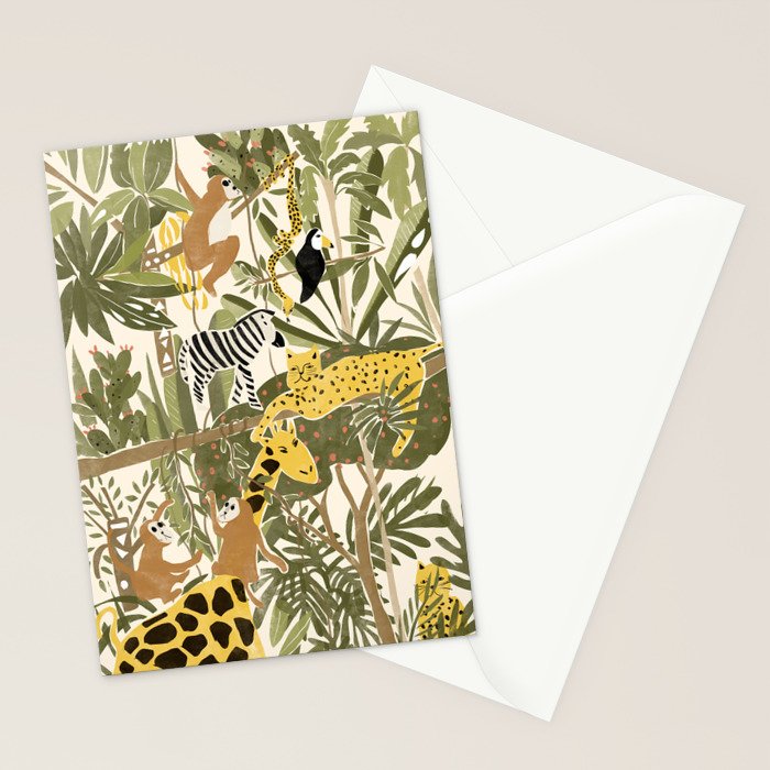 Th Jungle Life Stationery Card Gallery Image 2