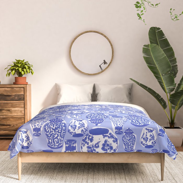 Chinoiserie Jars (Blue) Comforter Gallery Image 3