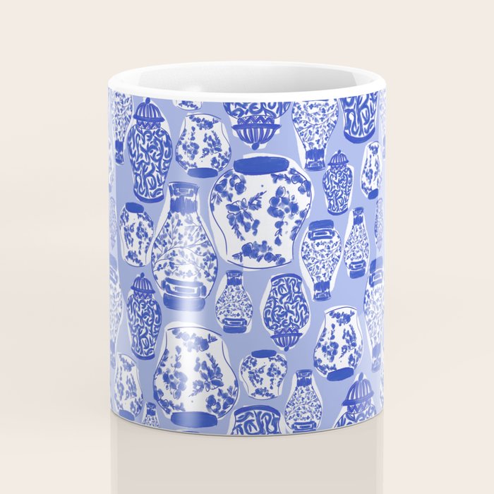 Chinoiserie Jars (Blue) Coffee Mug Gallery Image 4