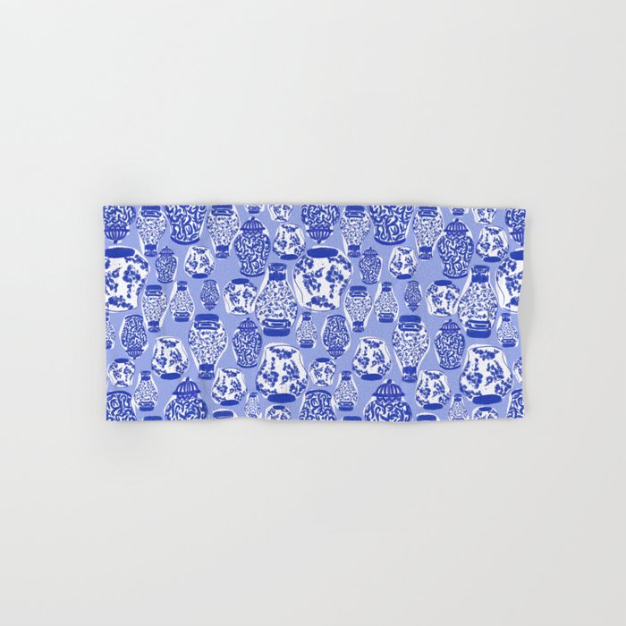 Chinoiserie Jars (Blue) Bath Towel Gallery Image 1
