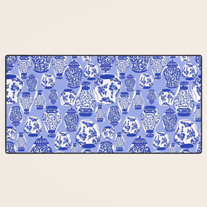 Chinoiserie Jars (Blue) Desk Mat Gallery Image 3