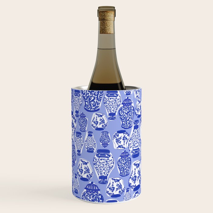 Chinoiserie Jars (Blue) Wine Chiller Gallery Image 3