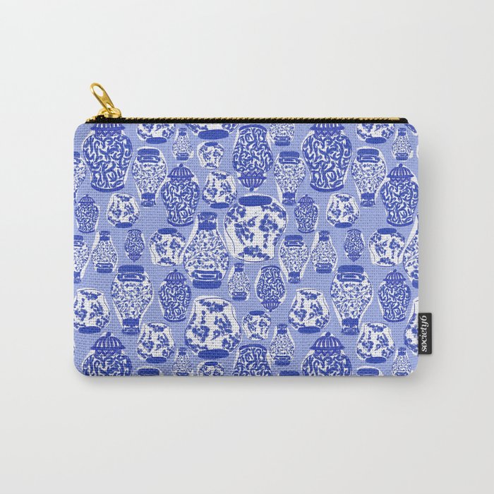 Chinoiserie Jars (Blue) Carry All Pouch Gallery Image 1