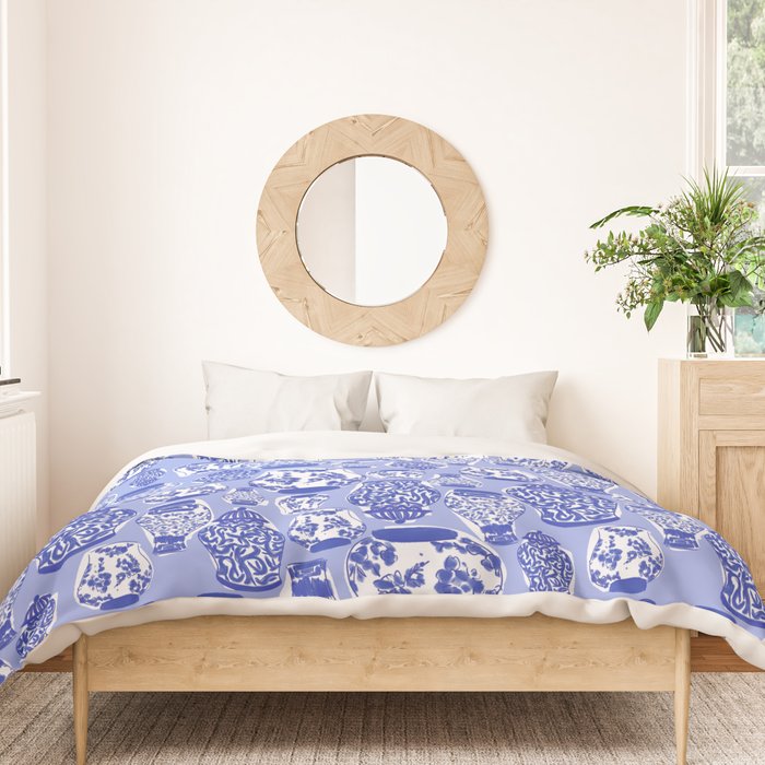 Chinoiserie Jars (Blue) Duvet Cover Gallery Image 3