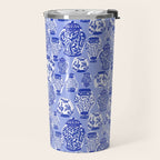 Chinoiserie Jars (Blue) Travel Mug Gallery Image 2