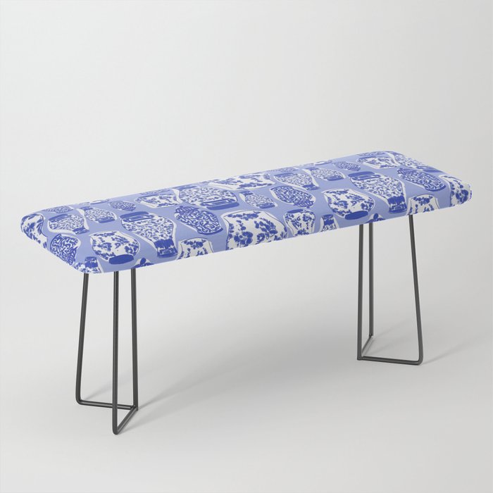 Chinoiserie Jars (Blue) Bench Gallery Image 1
