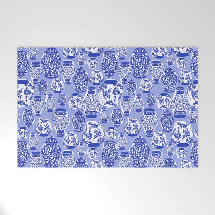 Chinoiserie Jars (Blue) Welcome Mat Gallery Image 1