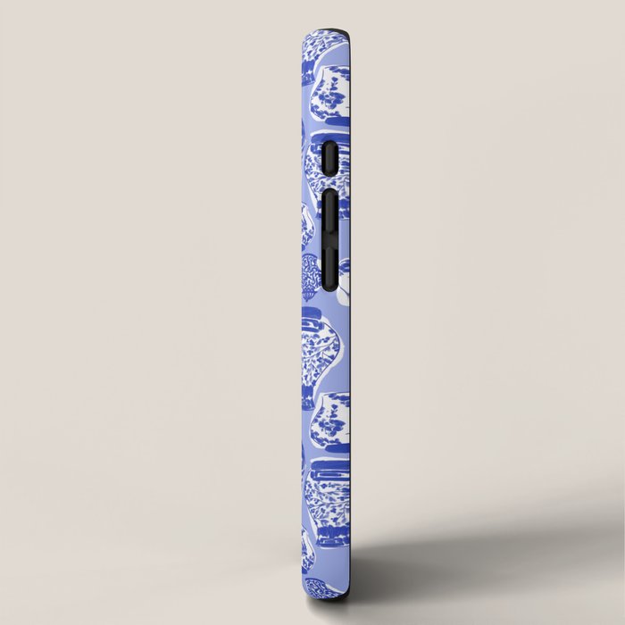 Chinoiserie Jars (Blue) iPhone Case Gallery Image 2