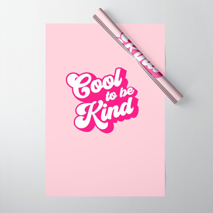 Cool to be Kind #positivevibes Wrapping Paper Gallery Image 1