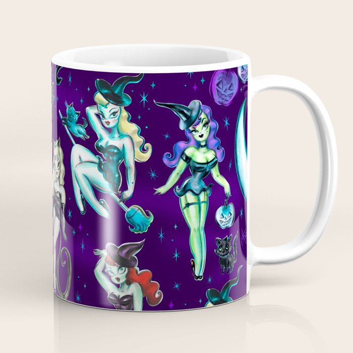 Witches and Black Cats Coffee Mug Gallery Image 1