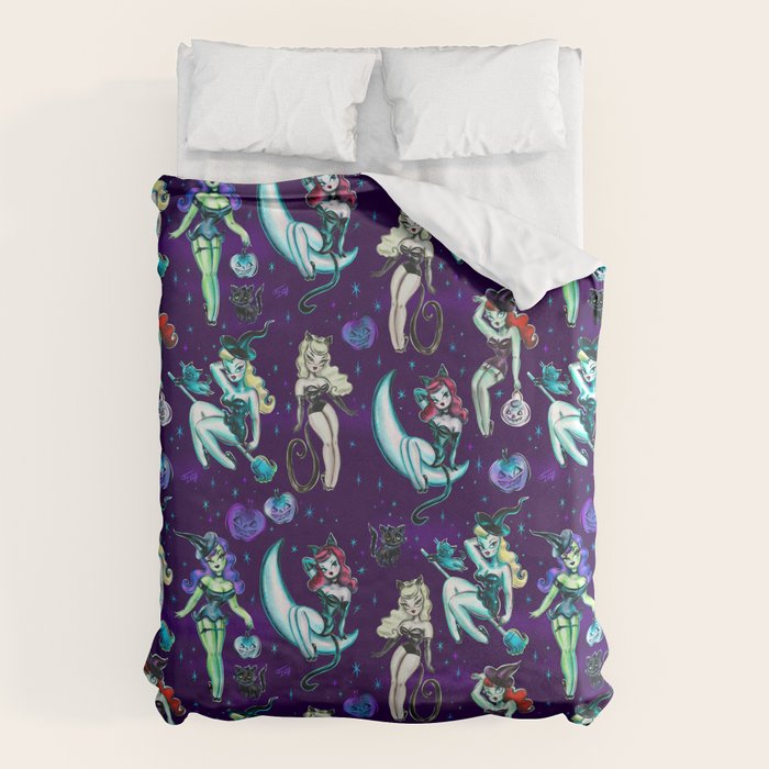 Witches and Black Cats Duvet Cover Gallery Image 6