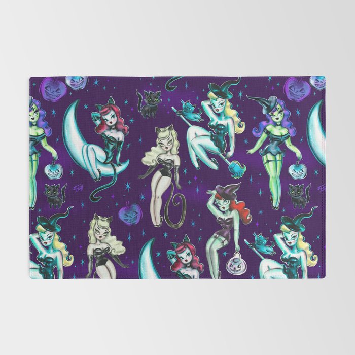 Witches and Black Cats Rug Gallery Image 2