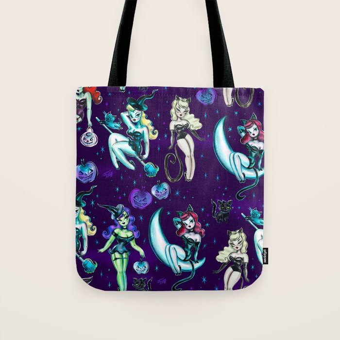 Witches and Black Cats Tote Bag Gallery Image 1