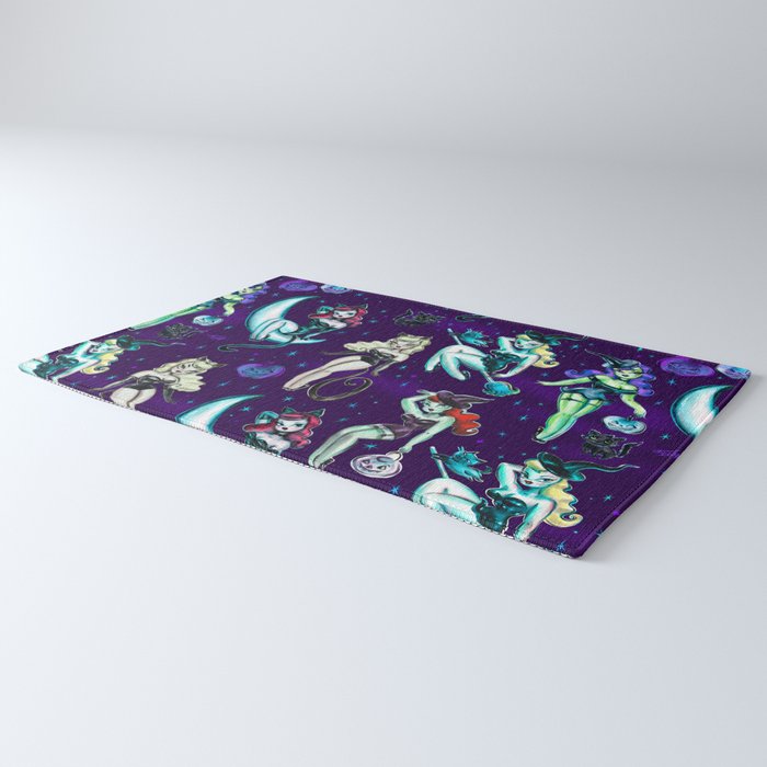Witches and Black Cats Rug Gallery Image 3