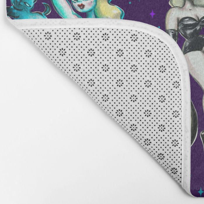 Witches and Black Cats Bath Mat Gallery Image 2