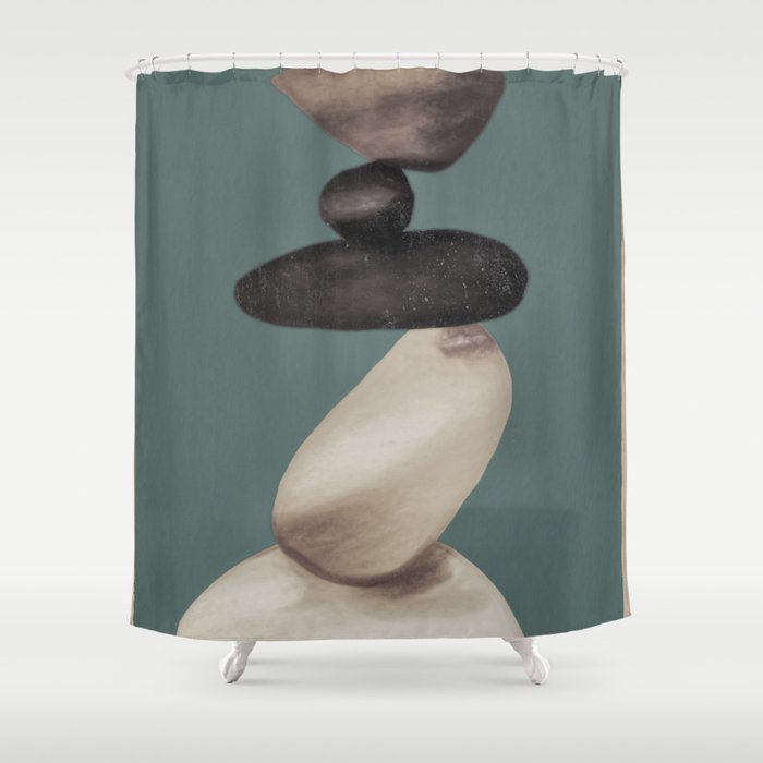Stones 2 Shower Curtain Gallery Image 1