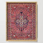 Bakhtiari West Central Persian Antique Rug Print Serving Tray Gallery Image 1