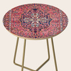 Bakhtiari West Central Persian Antique Rug Print Side Table Gallery Image 2