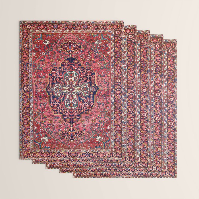 Bakhtiari West Central Persian Antique Rug Print Wrapping Paper Gallery Image 3