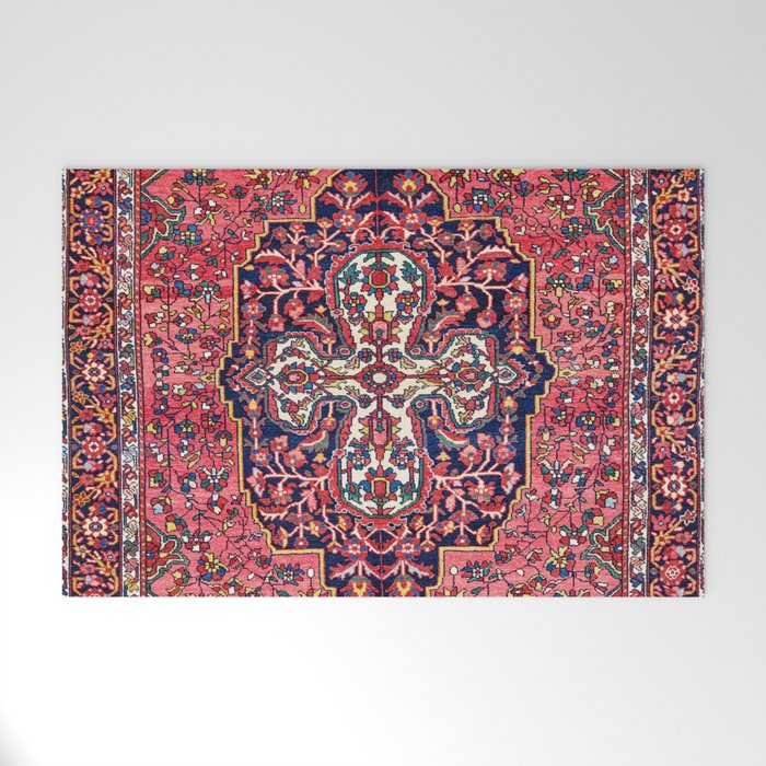 Bakhtiari West Central Persian Antique Rug Print Welcome Mat Gallery Image 1
