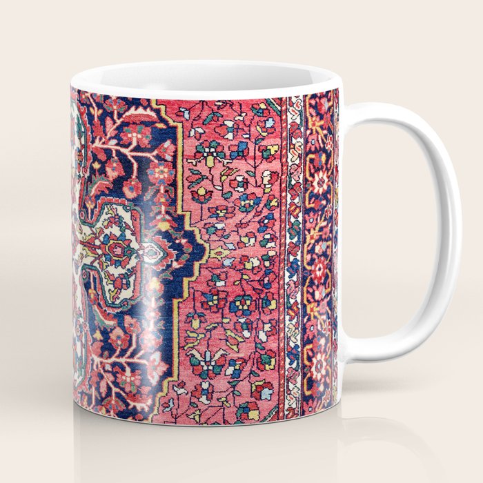 Bakhtiari West Central Persian Antique Rug Print Coffee Mug Gallery Image 1