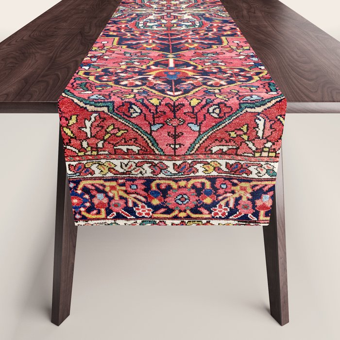 Bakhtiari West Central Persian Antique Rug Print Table Runner Gallery Image 1