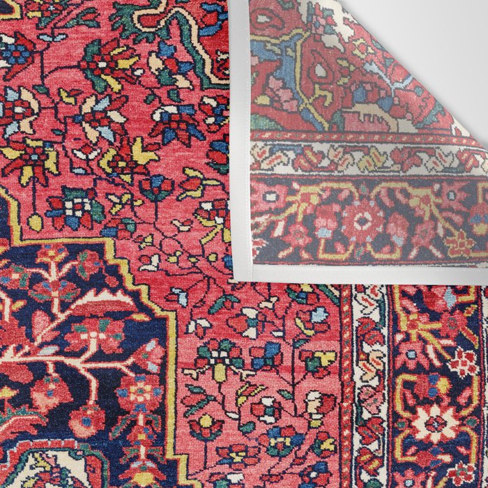 Bakhtiari West Central Persian Antique Rug Print Wall Tapestry Gallery Image 3
