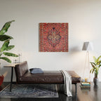 Bakhtiari West Central Persian Antique Rug Print Wood Wall Art Gallery Image 2